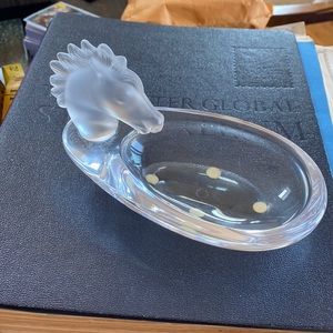 Perfect Vannes Cristal Small Bowl w/Horsehead